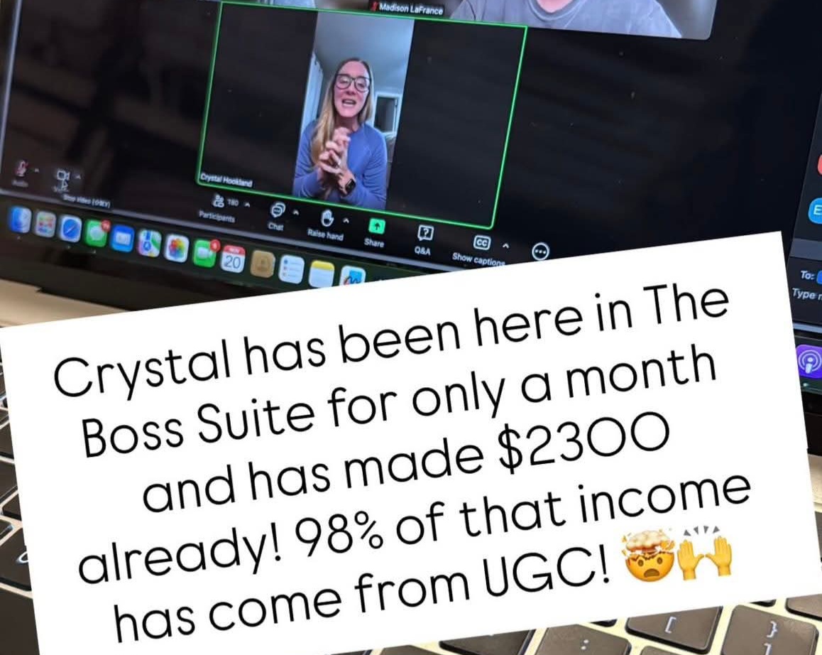 Crystal shares her first month inside Boss Suite