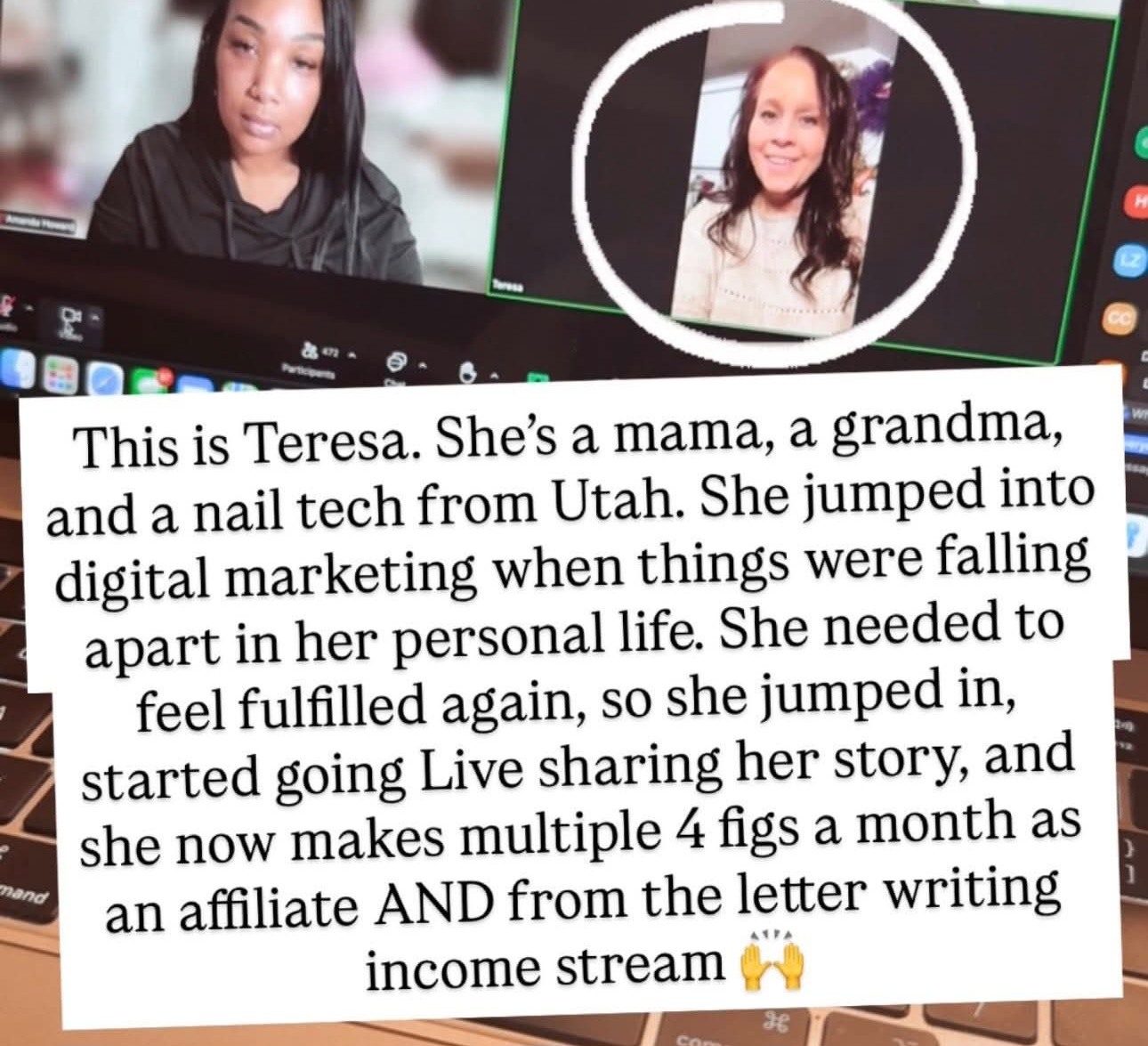 Teresa, a mom, grandma and nail tech from Utah, shares her story