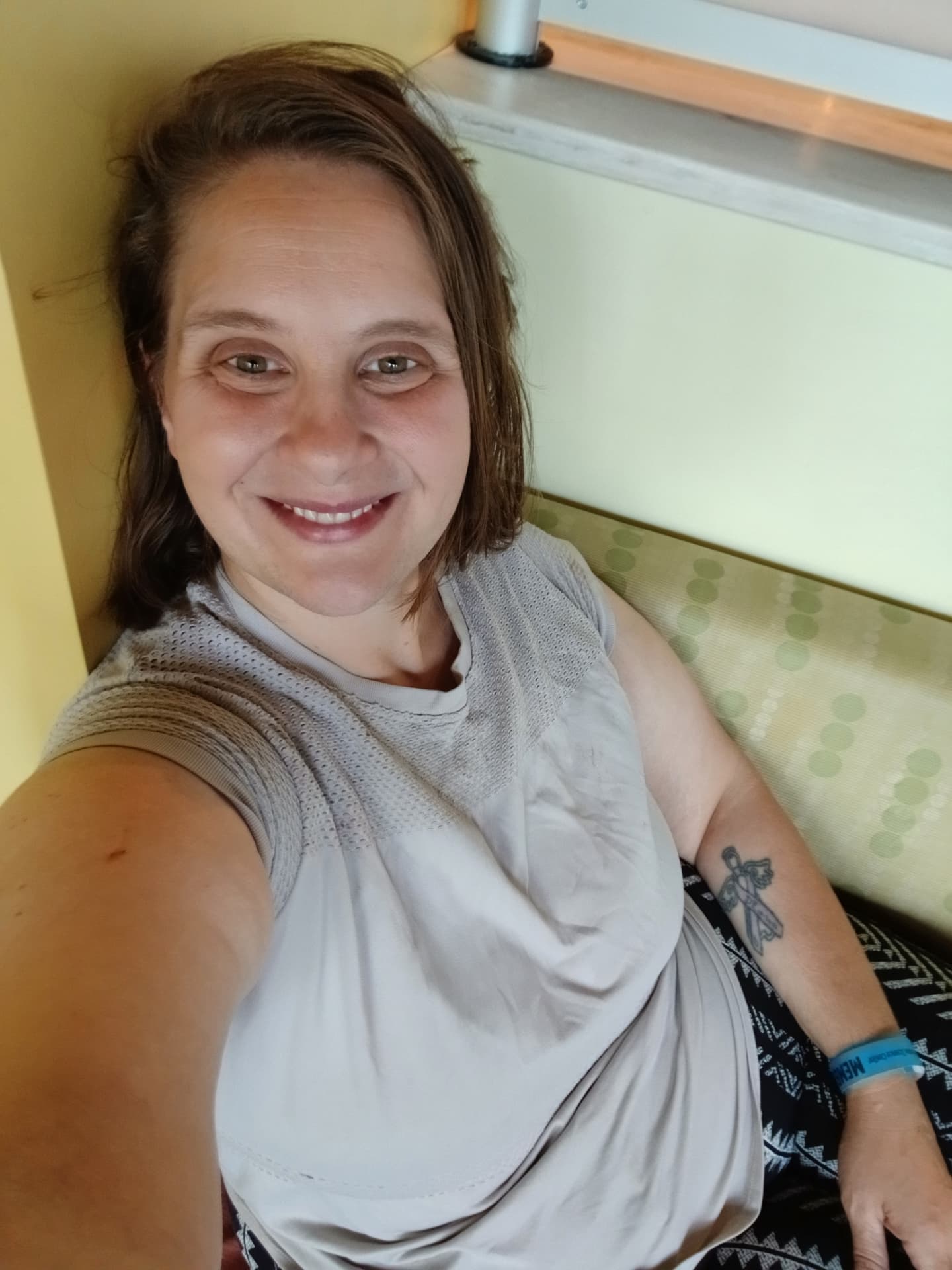 Sarah smiling